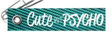 Load image into Gallery viewer, Cute but Psycho Parachute Tag