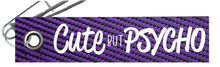 Load image into Gallery viewer, Cute but Psycho Parachute Tag