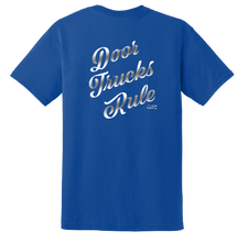 Load image into Gallery viewer, Going Bracket Racing Door Trucks Rule Adult Tee