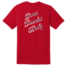 Load image into Gallery viewer, Going Bracket Racing Door Trucks Rule Adult Tee